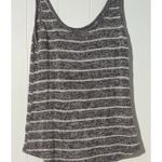 Mimi Chica Knit Tank Top Blouse Gray Purple White Striped Size Small Photo 4