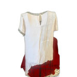 Yoana Baraschi  Asymetrical Top with Beading and Embroidery Size Medium​​ Photo 6