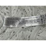 ZARA  White Long Bell Sleeve Open Knit Crochet Crew Cover Up Blouse Top Size L Photo 3