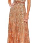 Mac Duggal  5538 Butterfly Sleeve Sequin Copper Dress Size 6 New w/ Tag MSRP $598 Photo 0