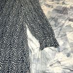 NWT Kojooin Ruffle Mock Neck Long Sleeve Floral Pleated Flowy Mini Dress Sz XXL Blue Photo 10