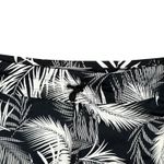 Athleta Women's Kata Swim Shorts Black White Palm Leaves size Large Photo 1