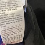 Levi's  Made & Crafted Cotton Blanket Poncho Dress Size Medium Striped Fringe Photo 5