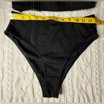 SheIn Black Bikini with Silver-tone Belt Accent Photo 5