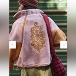 Free People Mountain High Logo Half Zip Fleece Size Small Pink Photo 1