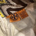 Tory Burch  BROWN YELLOW MIRRORED DETAILED MIDI SKIRT 0 Photo 5