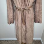 Vintage Indiana Pelisses Suede Leather Trench Coat Tan Made in France 60s 70s Brown Size undefined Photo 3