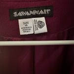 SAVANNAIII4 Vintage Wool Plum Magenta Plus Size Blazer Purple Photo 7