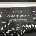 Lucky Brand  Black & White Boho Blouse Womens Small Babydoll Flared Sleeve Top Photo 1