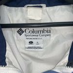 Columbia Terra Nova Womens Jacket Coat Size L White Blue Full Zip Nylon Photo 2