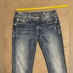 Miss Me  Buckle Boot Cut Denim Washed Jeans Embellished Crystal Pockets Photo 11