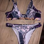 Purple Patterned Bikini Set Multiple Photo 0