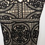 The Vintage Shop BLACK FULLY LINED LACE CUTOUT DESIGN RARE VINTAGE DRESS SMALL Photo 2