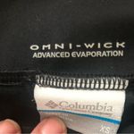 Columbia Omni-Wick Running Cropped Pant Sz XS Black Reflectors Back Zipper Photo 3