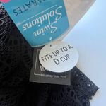NWT Swim Solutions Triple Tier Tankini Top Black Crochet Size 10 NEW Photo 4
