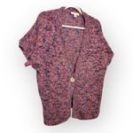 Coldwater Creek Purple Knit Sweater Vest Boho Layering Cardigan Style XL Photo 1