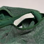 Aerie Shine Cut Out Halter One Piece Swimsuit NWT Dark Algae Green Glitter Photo 10