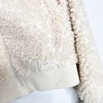 ZARA  trf teddy faux sherpa bomber zipper jacket size medium Photo 3