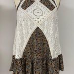 Altar'd State Lace Boho Floral Tunic XS Photo 0