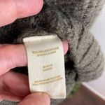 Free People  Taupe Wool Blend Balloon Sleeve Cowl Neck Cardigan Sweater Small Photo 7