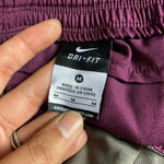 Nike Dri-Fit Gray Purple Pink Athletic Activewear Shorts Women's Size Medium Photo 3