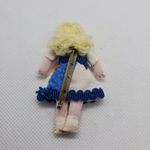 Female Cloth Doll Brooch Orange Photo 2