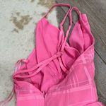 Pink Lily  delightfully in love hot pink romper Photo 4