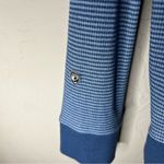 Kuhl Stria Outdoor Thermal Blue Striped Hoodie Long Sleeve Kangaroo Pocket Top Photo 10