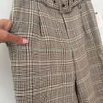 Anthropologie  Maeve Boot Tuck Plaid Belted Trousers, Size 6 Photo 7