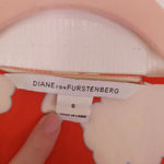 Diane Von Furstenberg  Naira Short Dress Halo Buds Red Floral Silk Size 6 Photo 4