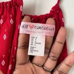 H&M  Coachella Collection Red Bandanna Open Back Romper Size 6 Photo 4