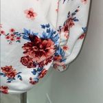 No Boundaries  XL white floral blouse Photo 2