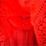 Decree   Crochet Style Flowy Swimsuit Black Bralette Top Sz L NWT Photo 2