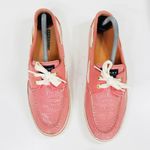 Sperry ‎ Top Sider Sequin Deck Shoes Coral Orange Womens 9 Photo 3