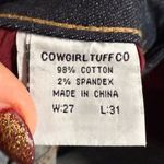 Cowgirl Tuff Just Tuff Women's Dark Blue‎ Bootcut Jean Western Fashion Riding 27 Blue Photo 3