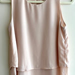 Monteau  Women’s Blush Pink Layered Basic Tank Top, Size Small Photo 0