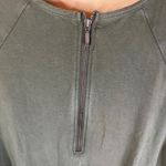 Garnet Hill  Luna Lace Inset Knit Dress Size Large Olive Green 3/4 Sleeve Formal Photo 8