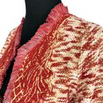 Lucky Brand  | Medium | Marled Pattern Fringe Trim Open Front Cropped Cardigan Photo 3