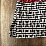 Van Heusen Women's Large Sleeveless  Red Black Batik/Paisley Print Blouse V-Neck Photo 5