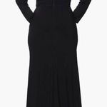 La Femme Curve Black Long Sleeve Faux Wrap Evening Gown Size 20 Photo 1