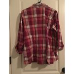 Faded Glory  Women's Pink White Long Sleeve Button Down Shirt Choose Your Size Photo 5