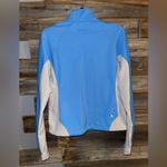 Marmot - wind stopper- women’s jacket- Medium- blue and tan color-soft shell Photo 1