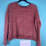 Aerie Women's  Rust Chenille Crew Neck Sweater M Gilmore Girls Photo 0