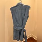 Derek Lam  10 Crosby Giselle Tie‑Front Cargo Mini Dress Light Wash Denim 6 NWT Photo 9