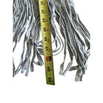 Kate & Mallory Y2K Womens Sleeveless Maxi Stretchy Dress Deep V Neck Fringe Hem Gray XS Western Photo 7