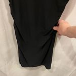 Diane Von Furstenberg 90’s-Y2K DVF lbd cowl neck side ruched mini dress skinny strap asymmetrical sz 4 Photo 3