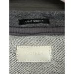 MOTHER The Tie Up Easy Sweatshirt Lace Up Charcoal Gray Heather Size Small Photo 3