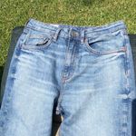 ZARA  Jeans Womens 6 Denim Straight Leg Cropped Light Wash Raw Hem Photo 2