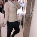 Skies Are Blue  size medium ivory faux suede vest Photo 5