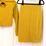Jack by BB Dakota NWT Jack BB Dakota Long Sleeve Cropped Top Skirt Set Mustard Yellow sz XS Photo 11
